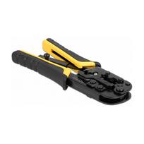 Universelle Crimpzange mit Abisolierer für 8P (RJ45), 6P (RJ12/11) oder 4P Stecker