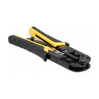 Universelle Crimpzange mit Abisolierer für 8P (RJ45) oder 6P (RJ12/11) Stecker