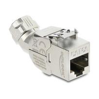 Keystone Modul RJ45 Buchse zu LSA Cat.6A mit Metall Latch werkzeugfrei 45° winkelbar geschirmt