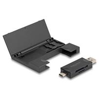 Delock Card Reader USB 5Gbps USB Type-C™ / Typ-A für SD und Micro SD Speicherkarten mit praktischem Speicherkarten Etui - schwarz