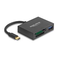 USB-C™ Card Reader für XQD und SD Speicherkarten + USB 5Gbps Typ-A Port