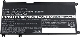 CoreParts - Laptop-Batterie - Lithium-Ionen - 3400 mAh - 51,7 Wh - Schwarz - für Dell Inspiron 17 7778 2-in-1 (MBXDE-BA0093)