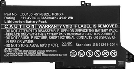 CoreParts - Laptop-Batterie - Lithium-Ionen - 3650 mAh - 41,6 Wh - Schwarz - für Dell Latitude 7280, 7480 (MBXDE-BA0140)