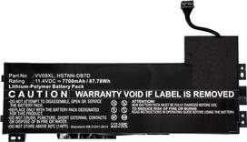 CoreParts - Laptop-Batterie Lithium-Polymer 7700 mAh 87.8 Wh - Schwarz - für HP ZBook 15 G3 Mobile Workstation