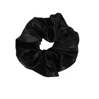 SISTER YOUNG_Lilu satin scrunchie plaukų gumytė Juoda