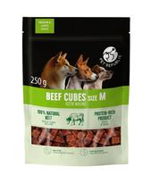 PETREPUBLIC Beef cubes M – skanėstas šuniui – 250g