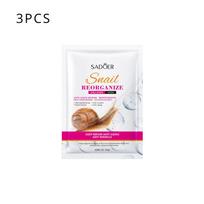 SADOER Sraigių Restruktūrizuojanti Kolageno Kaukė Drėkinanti & Maitinanti Gerinanti Sausumą Kaukė 3PCS