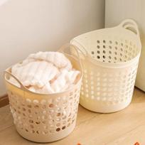 Didelės talpos skalbinių ir žaislų laikymo krepšys White Basket - 1 piece