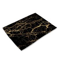 Namų dekoras Lininiai valgomojo stalo kilimėliai Prabangūs šiaurietiškos geometrijos modelio virtuvės padėkliukai 40x30 cm padėkliukai padėkliukai dubenėlio puodelio kilimėlis 40X30cm Linen
