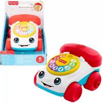 Fisher-Price: Traukiamasis plepios telefono automobiliukas