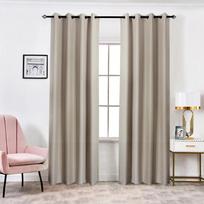 Modernios užtemdančios užuolaidos svetainei, miegamojo užuolaidos langų apdailai, mėlynos užbaigtos užtemdančios užuolaidos W100XL130CM 1PC&Rod Pocket