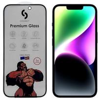 Apple iPhone 14 / 13 / 13 Pro / 16e / SE4 apsauginis stikliukas su antistatiniu 3D apsauginiu stikliuku „Corning Gorilla