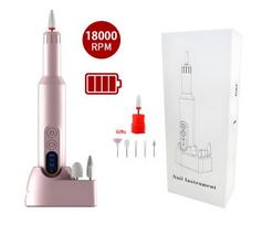 LIVMAN M3 manikiūro ir pedikiūro aparatas su belaidžiu įkrovimu ir 6 skirtingais antgaliais, 0.5W, 18000aps./min