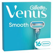Skustuvo peiliukai Gillette Venus Smooth 16 vnt. pakuotė 3 ašmenys apsauginės pagalvėlės Lubrastrip