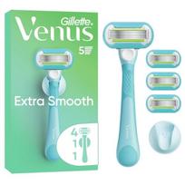 Skutimosi peiliukai Gillette Venus Extra Smooth 4 vnt. 5 ašmenų keičiamieji antgaliai