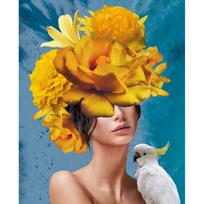 Tapymas pagal numerius, Gėlių sapnas oranžinėje, 40x50, varvikas, MG2429e
