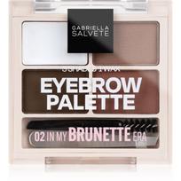 Gabriella Salvete Eyebrow Palette rinkinys tobuliems antakiams atspalvis 02 In My Brunette Era 5.2 g