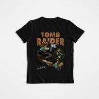 Tomb Raider, Lara Croft, Grafinis marškinėlis, Grafinis T-shirt, Retro, Žaidimų unisex T-shirt S