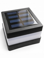 LED saulės šviestuvas-dangtelis stulpui 100x100 mm, 4 vnt.