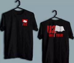U2 Karo Turas Muzikos Grupė Unisex Juodi Marškinėliai Unisex Marškinėliai L