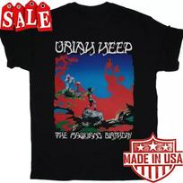 Uriah Heep The Magician’s Birthday Vyriški marškinėliai Juodi marškinėliai Visų dydžių Unisex marškinėliai XL