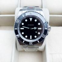 41 mm vyriškas mechaninis laikrodis, atsparus vandeniui Miyota 8215, keramikinis rėmelis, juodas be datos