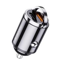 Jellico F6 Nano mini metalinis automobilinis DC 12-24V dviejų prievadų PD 20W USB-C + USB QC 18W greitas įkroviklis, juo