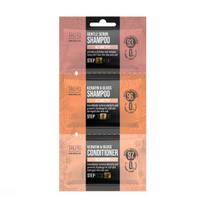 TAURO Ultra Natural Care Gentle Scrub + Keratin & Gloss sample set, šunų ir kačių kailio ir odos šampūnų ir kondicionieriaus mėginukų rinkinys 1 x 6 ml, 1 x 8 ml, 1 x 4 ml, Tauro Pro Line „Ultra Natural Care Gentle Scrub + Keratin & Gloss“ aukštos klasės odos ir kailio priežiūros mėginukų rinkinys, kurį sudaro kailį bei odą švelniai šveičiantis šampūnas, žvilgesio suteikiantis šampūnas ir kondicionierius.