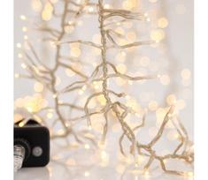 LED lauko girlianda CLUSTER 588xLED/8 funkcijų 8,5 m IP44 šiltai balta