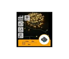 Aigostar - LED Lauko  girlianda 500xLED/8 funkcijų 4xAA 25,3 m šiltai balta