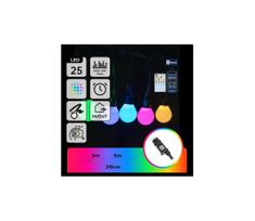 Aigostar - LED RGBICW išmanioji lauko girlianda MESH 25 LED 5 m IP44 + nuotolinis pultelis