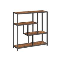 Konsolinis staliukas - lentyna | 30 x 100 x 103 cm | Juoda, Ruda