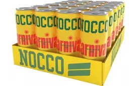 NOCCO BCAA Carnival energy drink, 330 ml, 24-pack