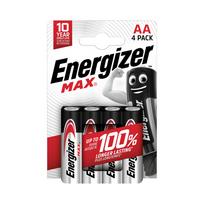 Baterijos Energizer Max AA 4 Pack
