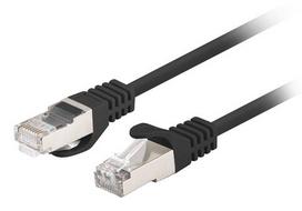 PATCHCORD KAT.6 UTP 3M JUODAS FLUKE PATVIRTINTAS LANBERG 10-VNT.