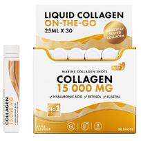Swedish Nutra - Marine Collagen 15 000 mg skystas jūrinis kolagenas šotais