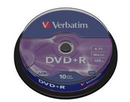 Verbatim DVD+R AZO Matt Silver 4.7GB, 16 x, 10 Pack Spindle