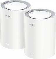 Cudy WHOLE HOME WI-FI SYSTEM MESH M3000(2-PACK) V2.0 Wi-Fi 6 2.4 GHz, 5 GHz, 574 Mbps + 2402 Mbps CUDY