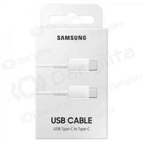 USB kabelis Samsung EP-DA705BWEGWW Type-C - Type-C 1.0m (baltas) (OEM)