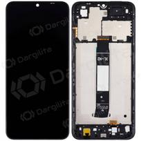 Xiaomi Redmi A1, A1+ ekranas (juodas) (su rėmeliu) (originalus)