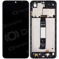 Xiaomi Redmi A1, A1+, A2, A2+ ekranas (juodas) (su rėmeliu) (Premium)