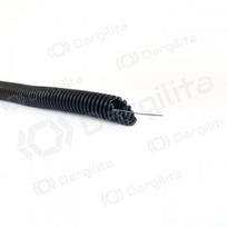 Gofruotas vamzdis su viela 25mm (behologenų, juodas, 50m, 750 N/5 cm, D25) GLOB-EL GL301WUV
