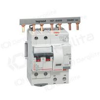 Srovės nuotekio relė su automatiniu jungikliu Legrand 411057 (C, 10A, 4P, 30mA, 230V)