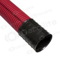 Raudonas gofruotas vamzdis D50 / d42 su viela Pipelife (be halogenų, 750N/5cm, 6m)