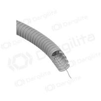 Gofruotas vamzdis su viela 40mm (behologenų, pilkas, 25m, 750 N/5 cm, D40) GLOB-EL  GL501W