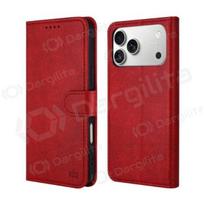 Samsung Galaxy A26 dėklas "HDD Clasp Wallet Case" (raudonas)