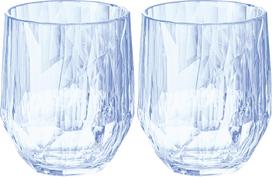 Koziol Puodeliai Club No. 24 300 ml, skaidrūs mėlyni, 2 vnt.