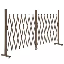 Metalinė sodo tvorelė, aliuminis žirklinis barjeras, ištraukiamas 52-405cm