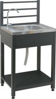 Cattara Modulinis stalas su kriaukle TORINO 1 lauko virtuvei 60x47x123cm