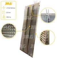 JAG05-0049 Viršutinis cinkuotas žaliuzinis sietas, lamelė-22mm JAG PREMIUM